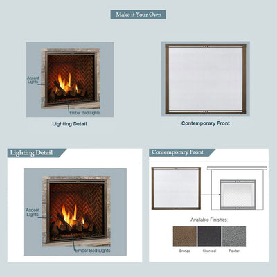 Marquis II 42" Top Direct Vent Fireplace with IntelliFire Touch Ignition