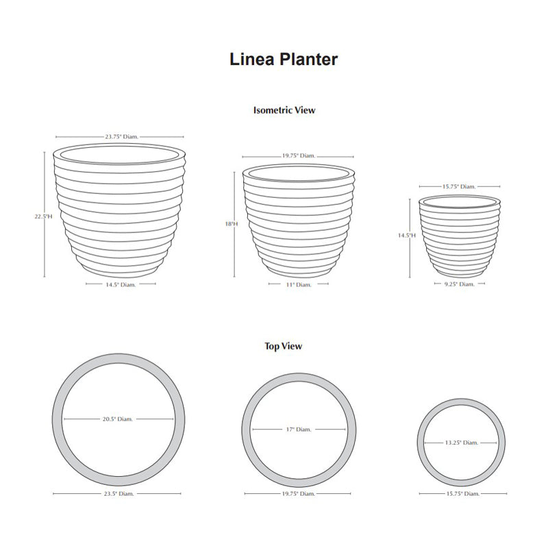 Linea Planter Set of 3