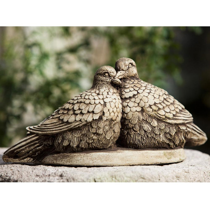 Lovebirds Cast Stone Garden Statue | Bird Statue