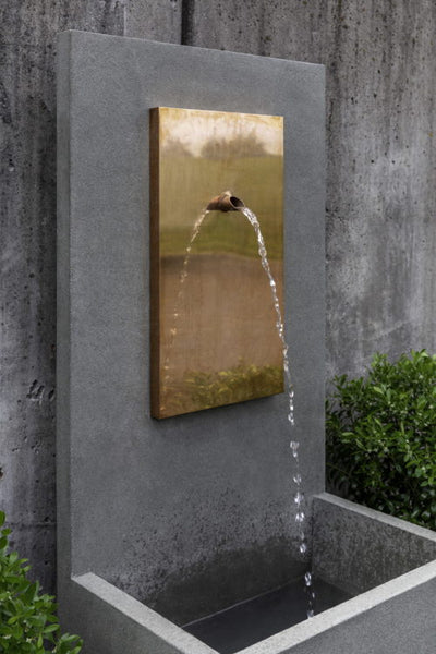 MC1 Concrete Outdoor Wall Fountain - Copper