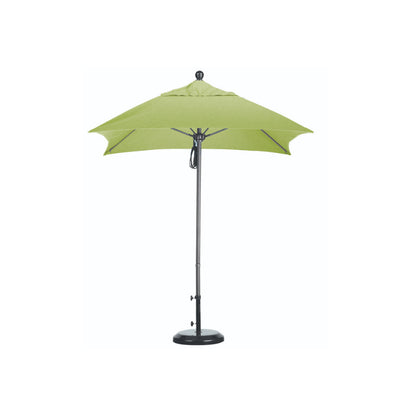 California Umbrella 6' Venture Series Patio Umbrella With Silver Anodized Aluminum Pole Fiberglass Ribs Push Lift With Sunbrella Fabric
