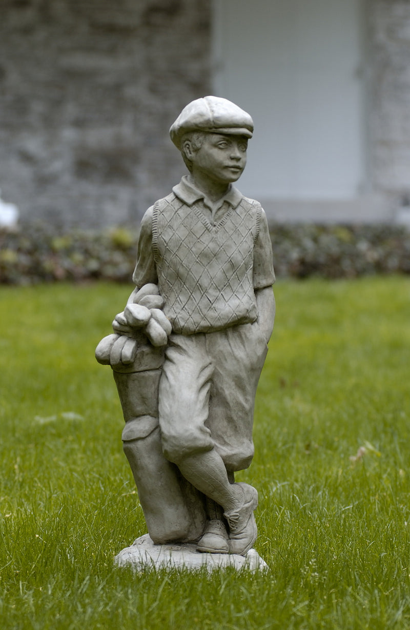 Male Golfer Cast Stone Garden Statue