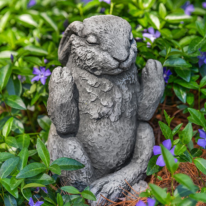 Meditation Bunny Garden Statue