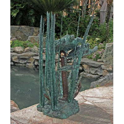 Brass Baron Undersea Turtles Garden Accent and Pool Statuary