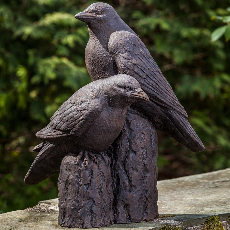 Nevermore Cast Stone Garden Statue | Raven Statue