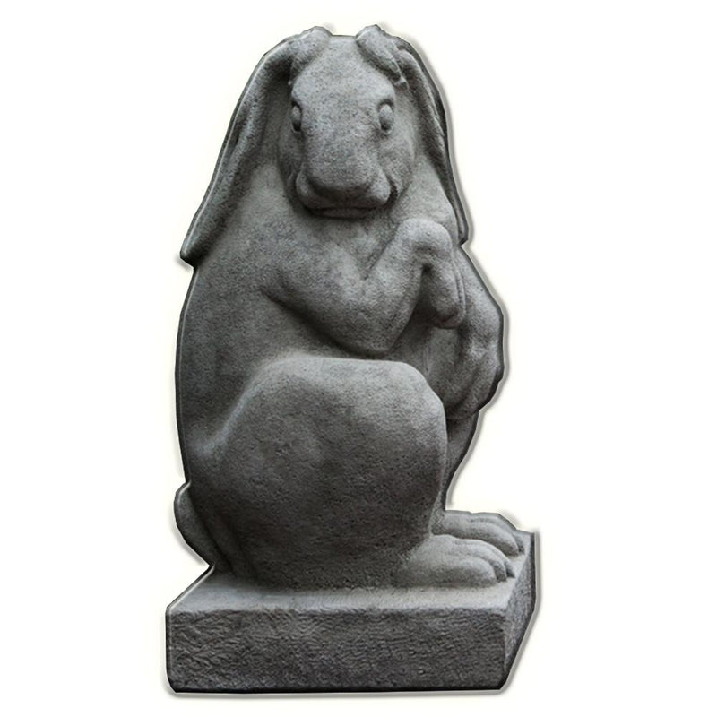 Newport Rabbit Cast Stone Garden Statue - Set of 2