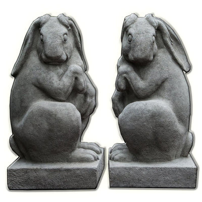 Newport Rabbit Facing Right Cast Stone Garden Statue
