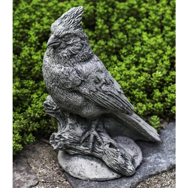 Northern Cardinal Cast Stone Garden Statue | Bird Statue