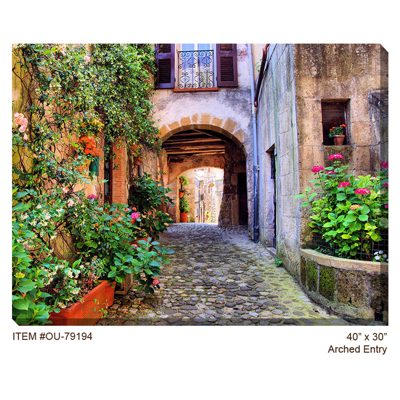 Arched Entry Outdoor Canvas Art