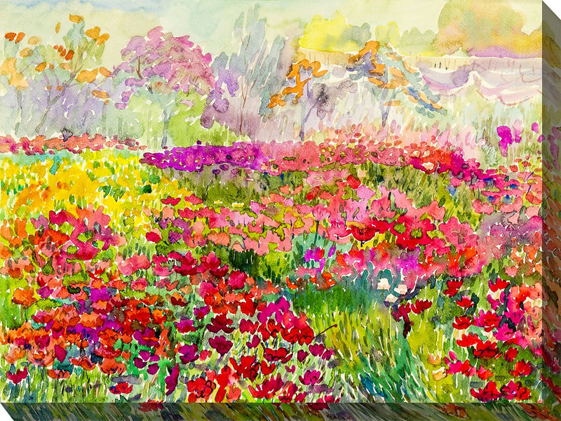 Field of Colors Outdoor Canvas Art