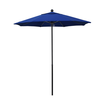 California Umbrella 7.5' Oceanside Series Patio Umbrella With Fiberglass Pole Fiberglass Ribs  Push Lift With Pacifica Fabric