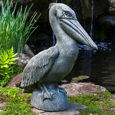 Pelican Cast Stone Garden Statue | Bird Statue