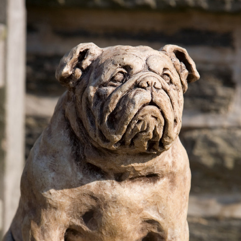 Petey Cast Stone Garden Statue | Dog Statue