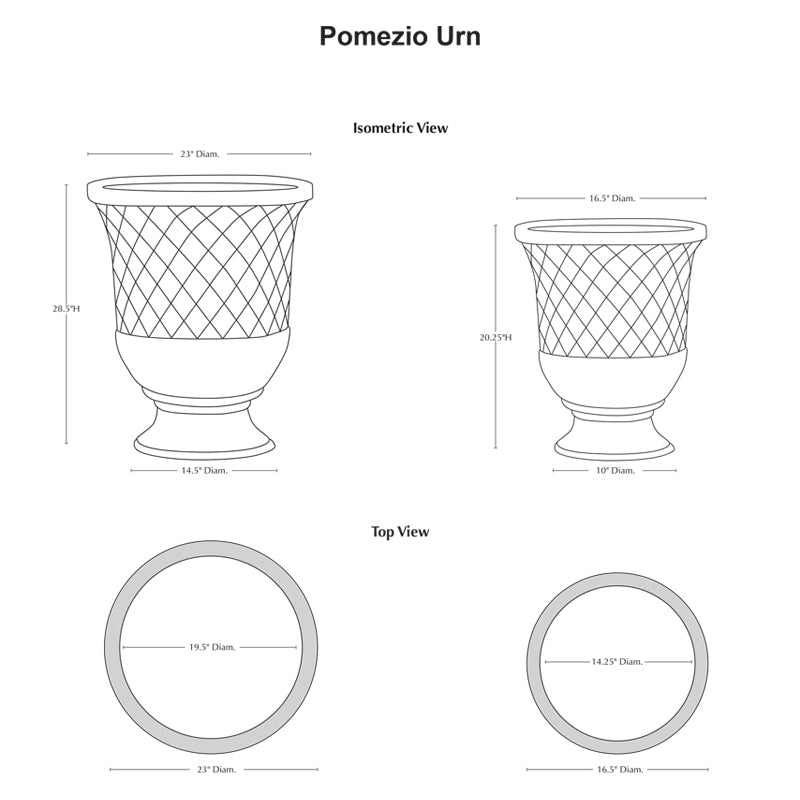 Pomezio Urn - Set of 2