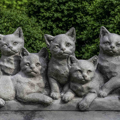 Quintuplets Statue Cast Stone Garden Statue | Cat Statues