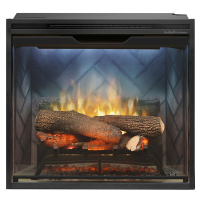 Dimplex Revillusion® 24" Built-in Firebox - Herringbone Brick Interior