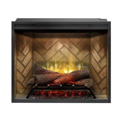 Dimplex Revillusion® 30" Built-in Firebox - Herringbone Brick Interior