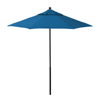 California Umbrella 7.5' Oceanside Series Patio Umbrella With Fiberglass Pole Fiberglass Ribs  Push Lift With Sunbrella Fabric