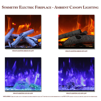 Amantii 42″ Extra Tall Symmetry Electric Fireplace