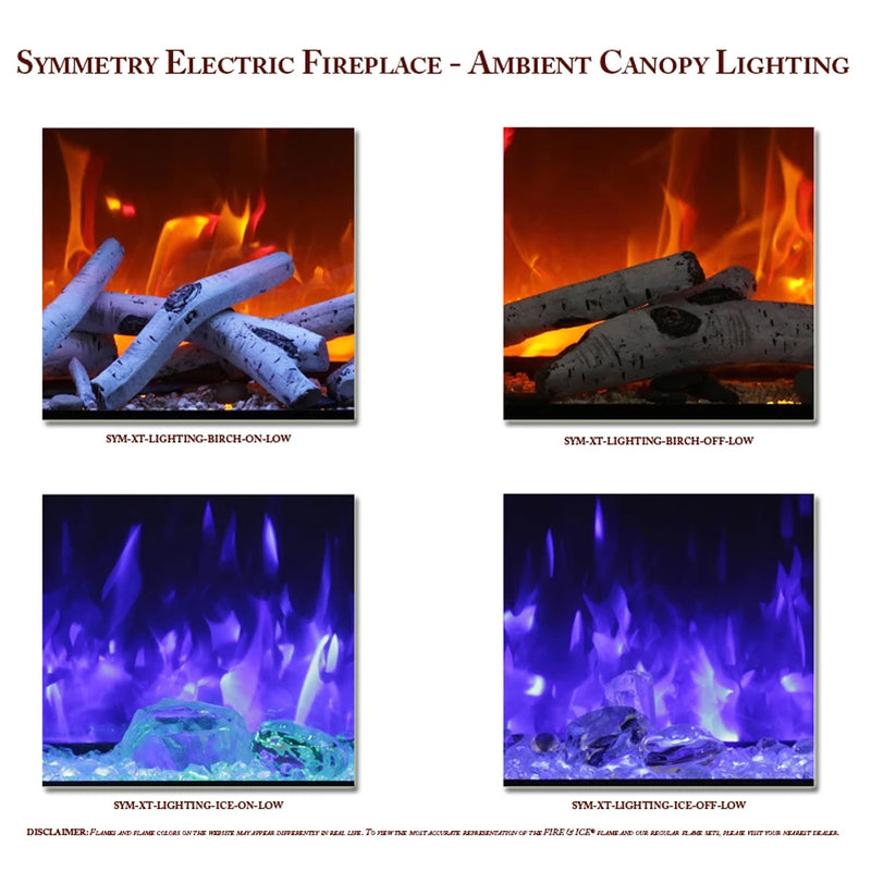 Amantii 88″ Extra Tall Symmetry Electric Fireplace