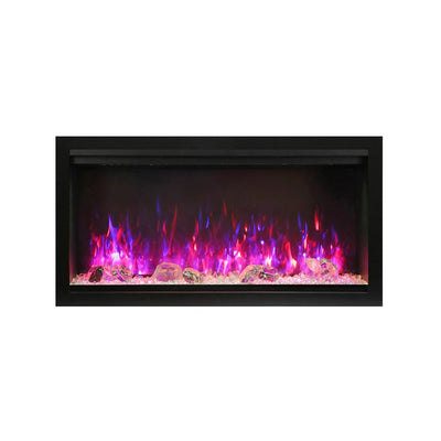 Amantii 34" Symmetry Extra Tall Smart Indoor | Outdoor Electric Fireplace