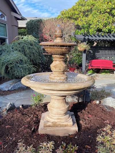 San Pietro Tiered Cast Stone Outdoor Fountain