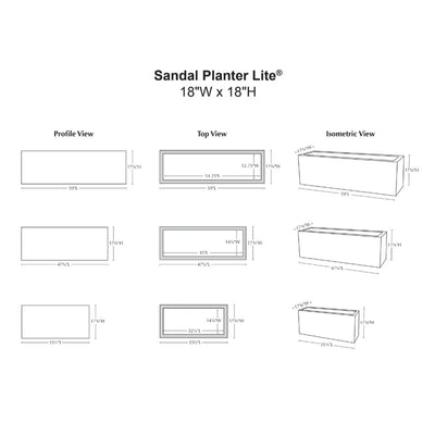 Sandal Planter 361818 Lite®