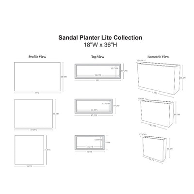 Sandal Planter 361836 Lite