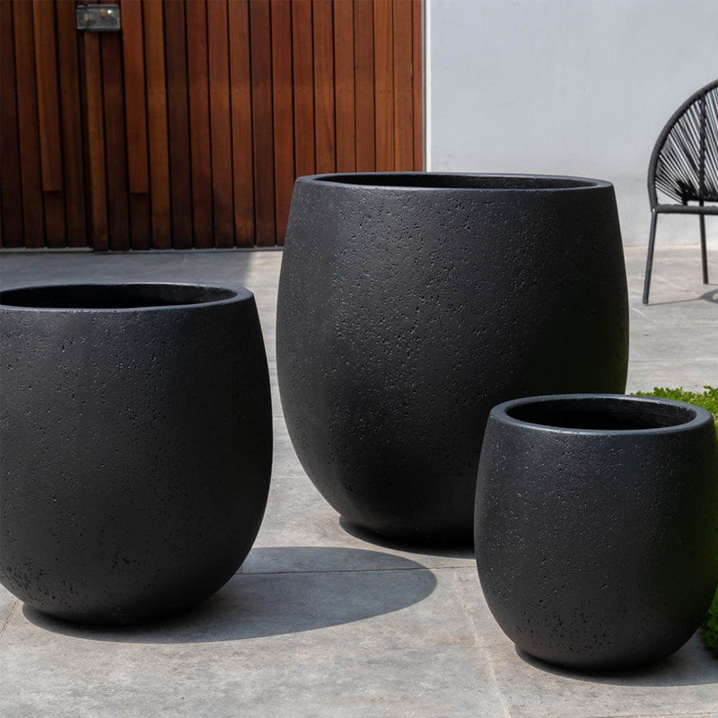 Black Outdoor Planters  Soothing Company