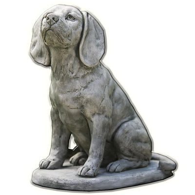Scout Cast Stone Garden Statue | Dog Statue