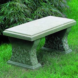 Snowdrop Garden Cast Stone Bench
