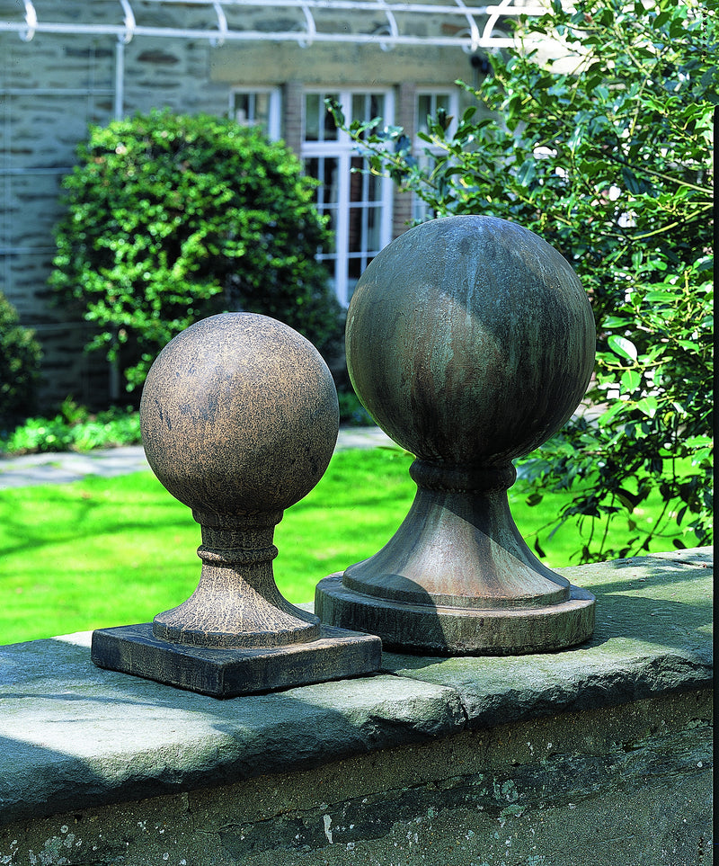Sphere Round Base Large Cast Stone Garden Statue