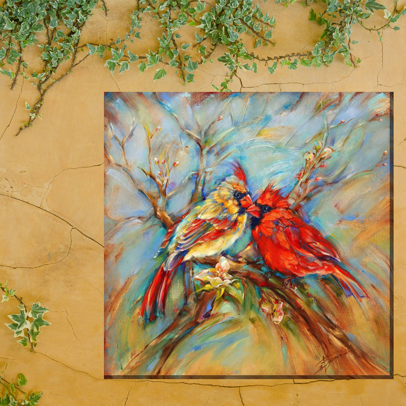 Spring Cardinals Outdoor Art