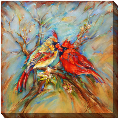 Spring Cardinals Outdoor Art