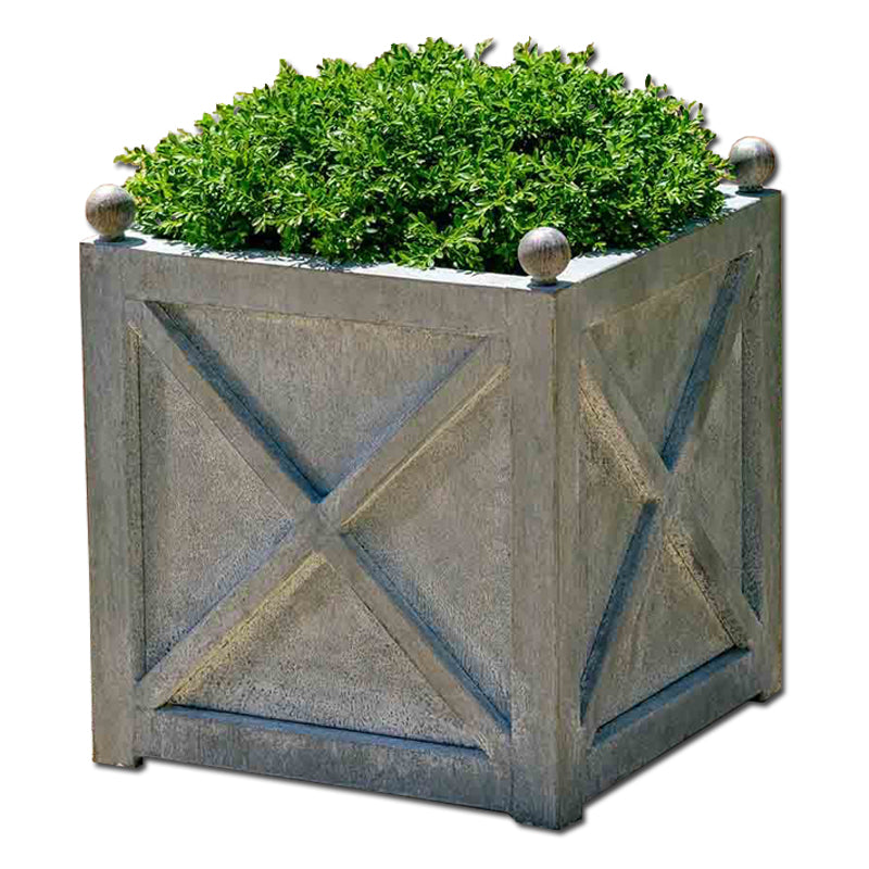 large plant pots outdoor frost free Campania 6092-9701 Square Villandry Planter Large