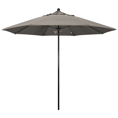 California Umbrella 9' Oceanside Series Patio Umbrella With Fiberglass Pole Fiberglass Ribs  Push Lift With Pacifica Fabric