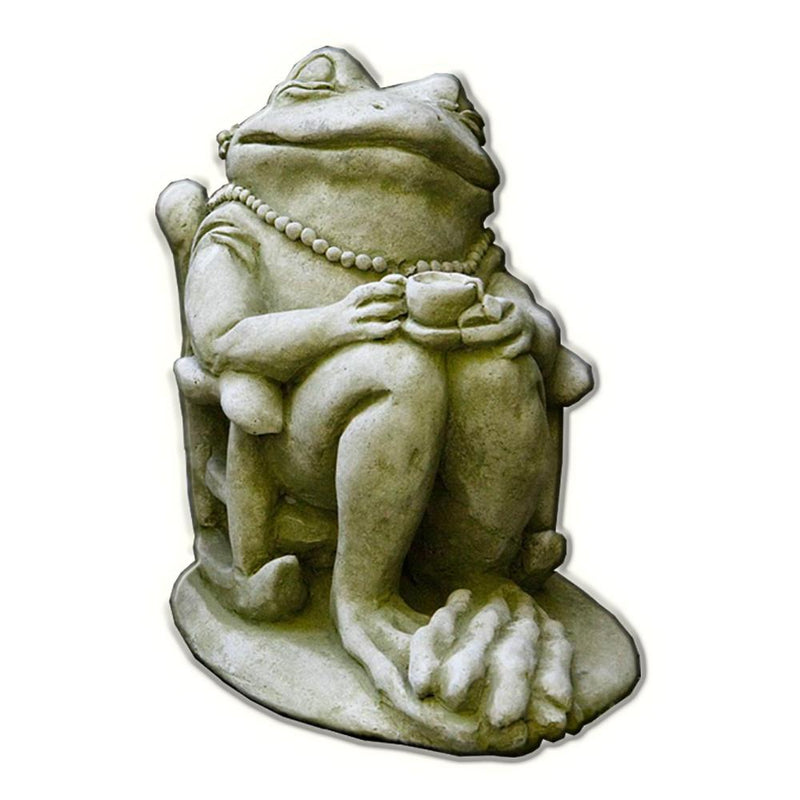 Tea Cast Stone Garden Statue | Frog Statue
