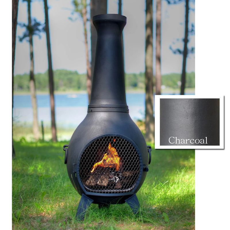 The Blue Rooster Prairie Chiminea