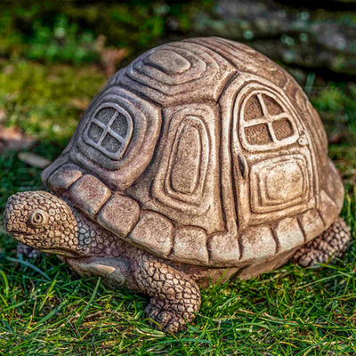 Traveling Turtle Cast Stone Garden Statue