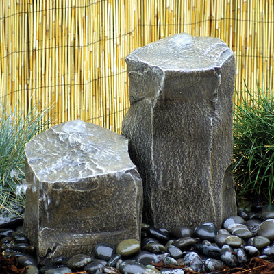 Twin Peaks Stone Outdoor Fountain
