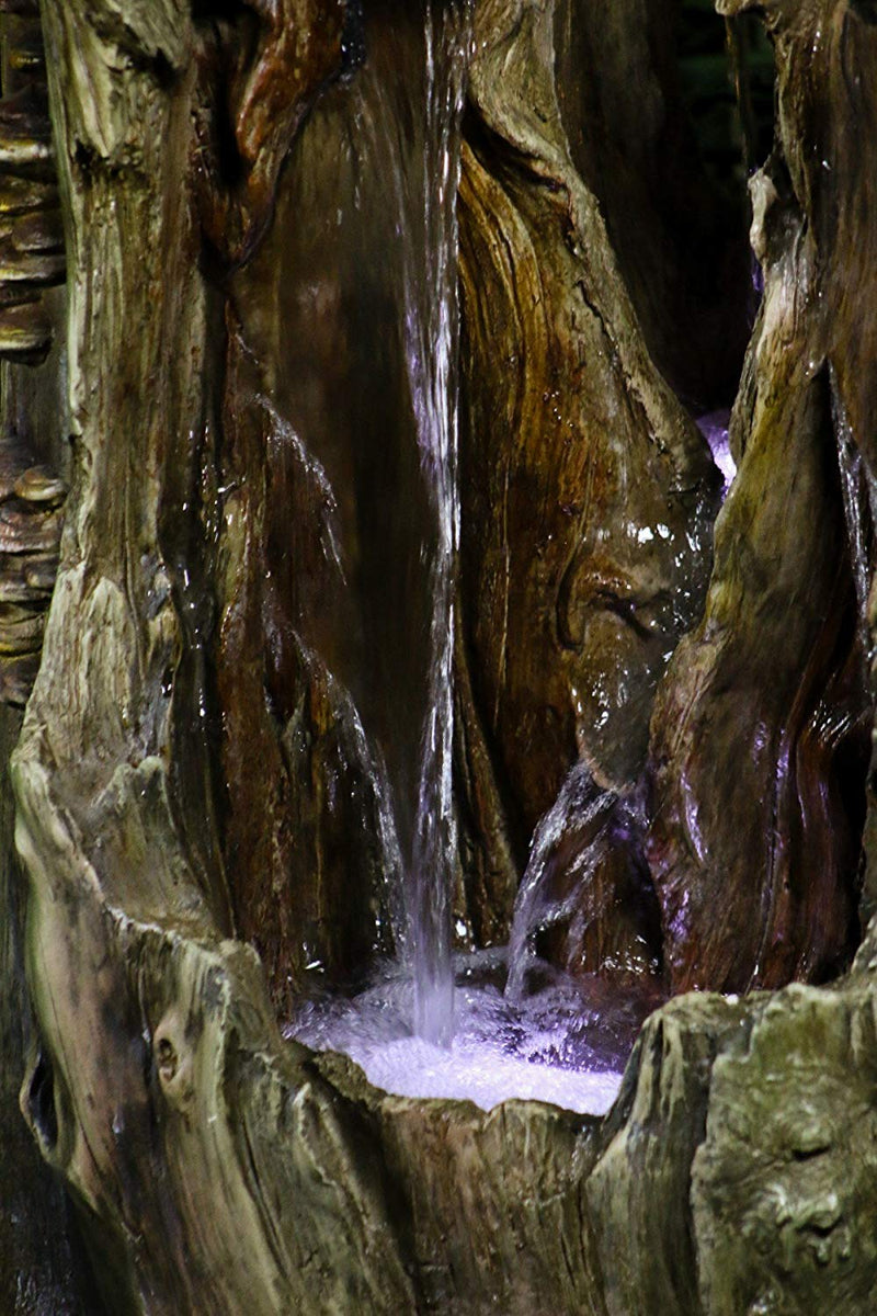 Rainforest Waterfall Fountain White LED Lights