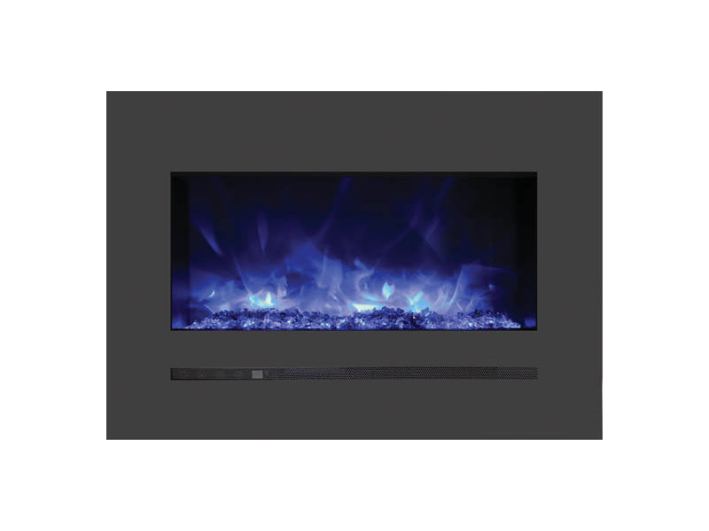 Sierra Flame 26" Linear Electric Fireplace with Steel Front