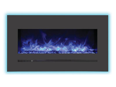 Sierra Flame 34" Linear Electric Fireplace with Steel Front