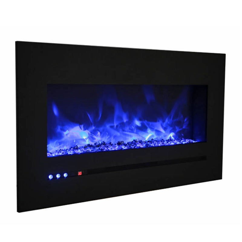 Sierra Flame 34" Linear Electric Fireplace with Steel Front