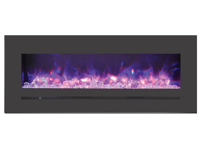 Sierra Flame 48" Linear Electric Fireplace with Steel Front