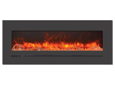 Sierra Flame 48" Linear Electric Fireplace with Steel Front