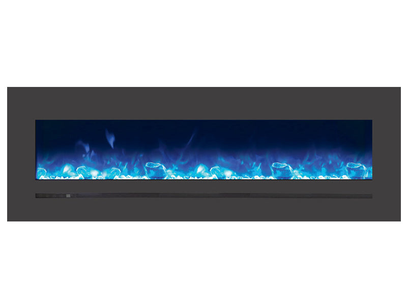 Sierra Flame 60" Linear Electric Fireplace with Steel Front