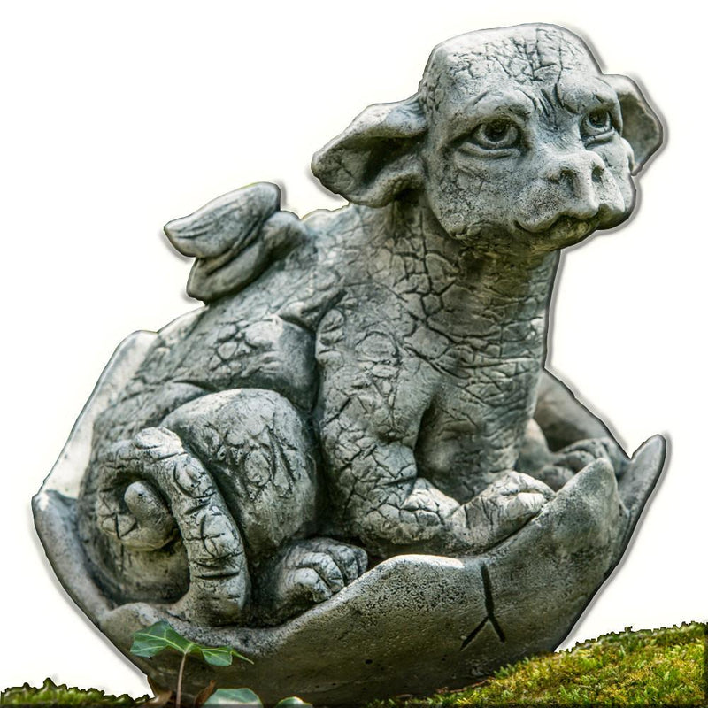 Whimper Cast Stone Garden Statue | Dragon Statue