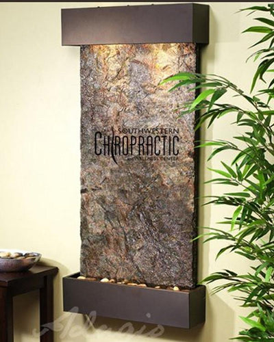 Whispering Creek Wall Fountain with Logo