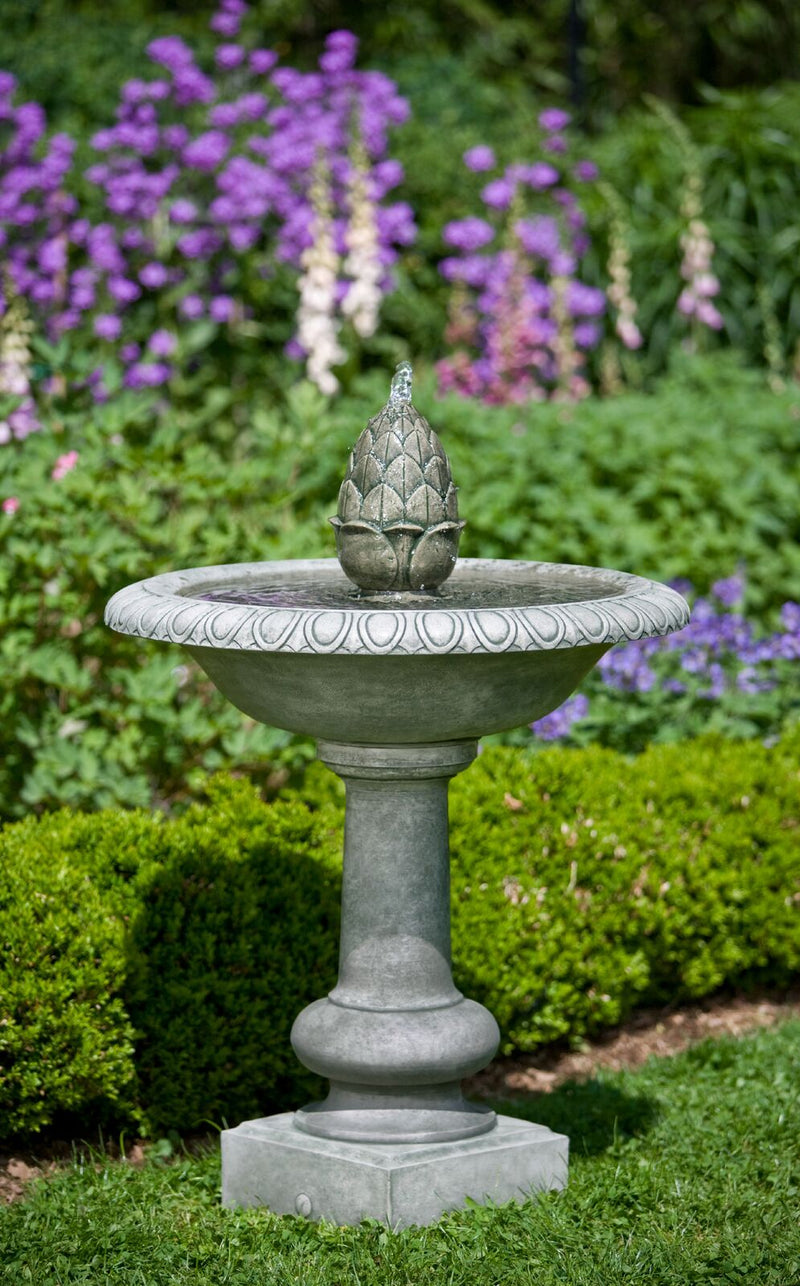Williamsburg Pineapple Concrete Outdoor Water Fountain
